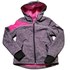 Snozu girls' water repellant faux fur lining hooded coat